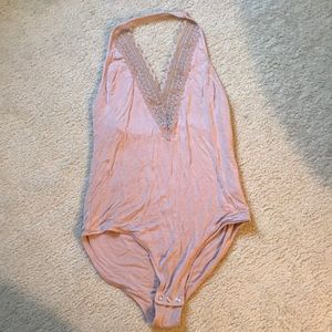Halter body suit